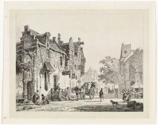City View with Horse Cart