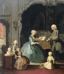 Family Group near a Harpsichord, 1739