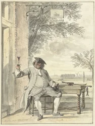 Resting Walker in Front of the Inn De Mosse Knip