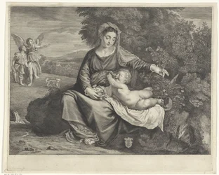 Mary with Child and Tobias and the Angel