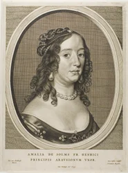 Amalia van Solms, wife of Frederick Henry, from Nine Portraits