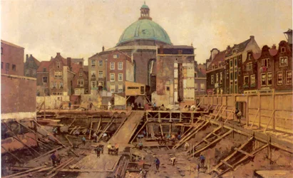 Construction Site at Hekelveld with the Round Lutheran Church