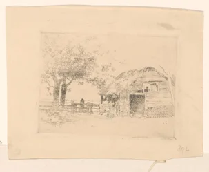 Old Barn with Thatched Roof