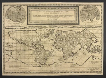 World map, Totius Orbis cognier universalis descriptio