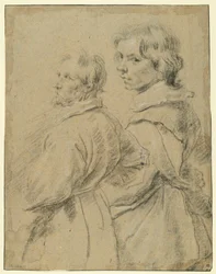Portrait Study of an Older and a Younger Man