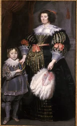 Madame Charlotte Butkens-Smit van Cruyninghen and her son Johannes-Amatus