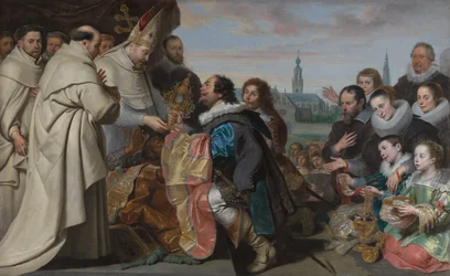 The Restitution of the Church Treasures to Saint Norbert after the Defeat of the Heretic Tankelin, with a Portrait of the Snoeck Family