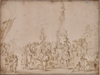 Italian Market Scene