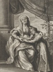 The Education of the Virgin, with Saint Anne Seated on a Bench Looking Upwards
