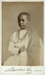 Prince Alamayu, Son of Emperor Theodor II of Abyssinia, Ryde, England, 1868