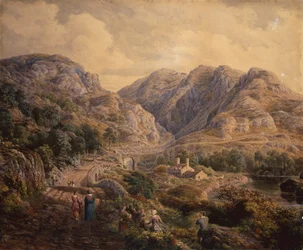 Pass of Pont Aber Glaslyn, North Wales