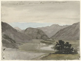 View of Moel Siabod from Beddgelert, North Wales
