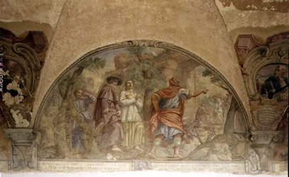 St. Dominic Converting a Heretic (lunette)