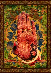 Ornate Mehndi Hand