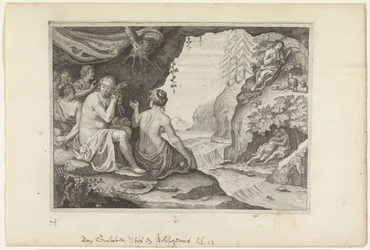 Polyphemus and Acis Loving Galatea (Metamorphoses of Ovid series)