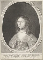 Portrait of Louise Henriette, Princess of Orange, at Age 12