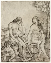 Adam and Eve with Infants Cain and Abel