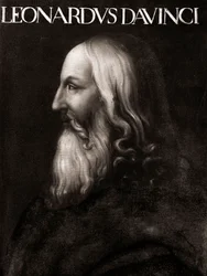Portrait of Leonardo da Vinci - Anonymous painting - Uffizi Museum Florence