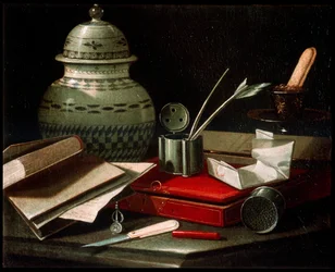 Still Life with Writing Implements