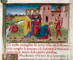 Jesus gives sight to a blind man by birth (Detail)