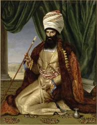 Portrait of Asker Khan, Ambassador of Persia, in Paris in 1808