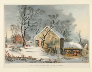 The Old Homestead in Winter