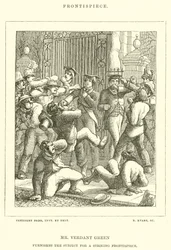 Mr Verdant Green furnishes the Subject for a Striking Frontispiece