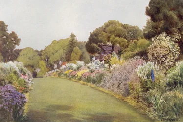 The Borders on the Lawn at Swiss Cottage, Osborne