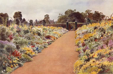 The Double Borders in the East Garden, Sandringham