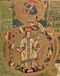 St. Wenceslaus from the Vysehrad Codex, c.1085