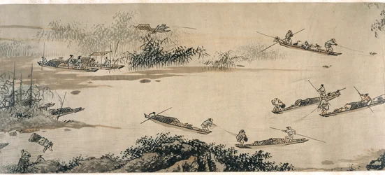 Fishermen on an Autumn River