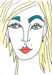 Girl with blue eyes