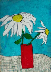 Naive Daisy Still Life