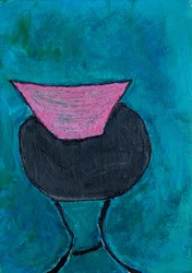 Abstract Pink Figure