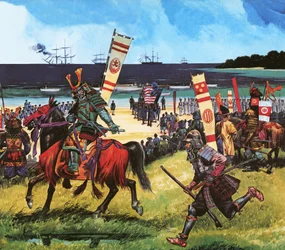 Americans arriving in what is now Tokyo Bay on 8 July 1853