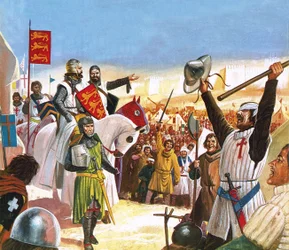 Richard the Lionheart Arriving at Acre