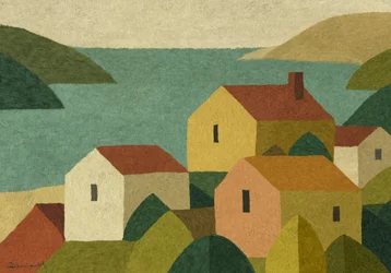 Tranquil Coastal Village