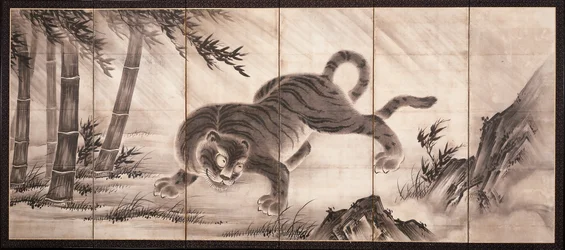 Tiger [left of the pair Dragon and Tiger], mid 16th century