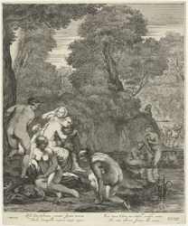 Diana and Her Nymphs Discovered by Actaeon