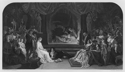 The Play Scene, Hamlet (from the picture in the Vernon Gallery)