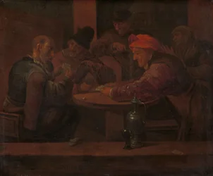 Men Playing Cards in a Tavern