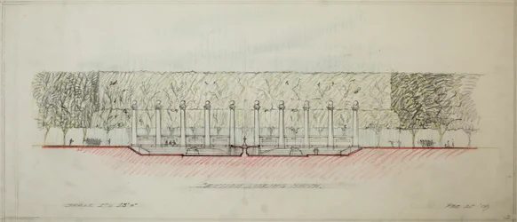 Potomac Round Point, Washington D.C., Section Sketch, 1909