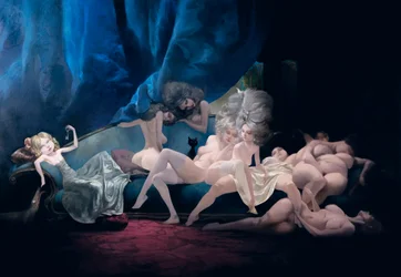 The Young Bride and Her Friends, from Bluebeard by Charles Perrault