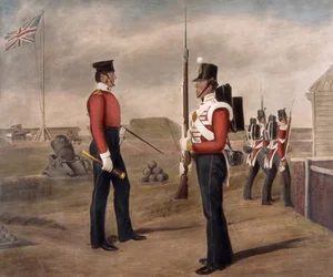 Major Thomas Egerton and a Sentry, 77th (The East Middlesex) Regiment, Portsmouth