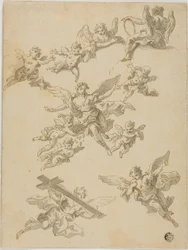 Sketches of Angels and Putti