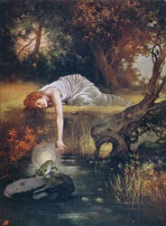 The Frog Prince with the princess, early 20th century