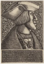 Portrait of Emperor Charles V, from “Opera Hopferiana [...]”