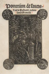 The Franciscan, Pelbart of Temesvar, Studying in a Garden