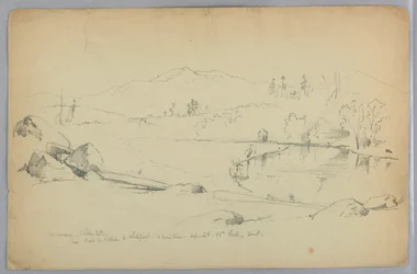 Ammonoosuc River and White Mountains, N.H.