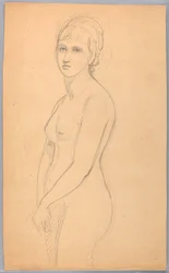 Female Nude Standing, 1860–70